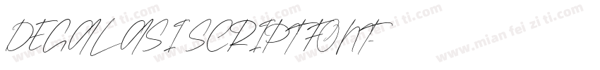 DEGALASI SCRIPT FONT字体转换